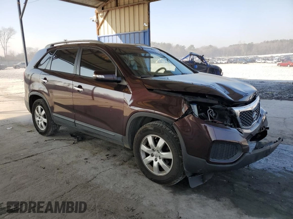 2013 Kia Sorento LX with VIN 5XYKT4A25DG389418, listed as a Copart auction lot 46418645 with 150,584 mi miles and Salvage Title. Bid and sale history available at carsss.com. Image 4.