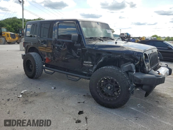 2018 Jeep Wrangler Unlimited Sport S with VIN 1C4HJWDG9JL929128, listed as a Copart auction lot 56760154 with 58,579 mi miles and Salvage title. Bid and sale history available at DreamBid. Image 4.