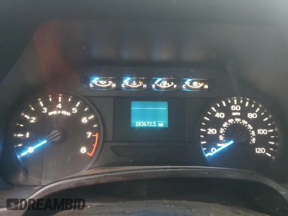 2017 Ford F-150 XL with VIN 1FTMF1C84HKC93294, listed as a Copart auction lot 44221775 with 183,672 mi miles and Salvage Title. Bid and sale history available at carsss.com. Image 9.