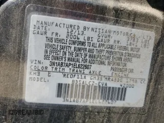 2014 Nissan Sentra SV with VIN 3N1AB7AP1EL622607, listed as a Copart auction lot 48414045 with 124,440 mi miles and Salvage Title. Bid and sale history available at DreamBid. Image 12.