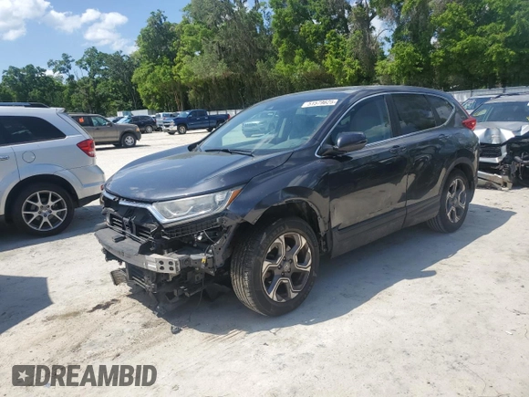 2017 Honda CR-V EX with VIN 7FARW1H52HE041050, listed as a Copart auction lot 51579625 with 197,127 mi miles and Salvage Title. Bid and sale history available at carsss.com. Image 1.