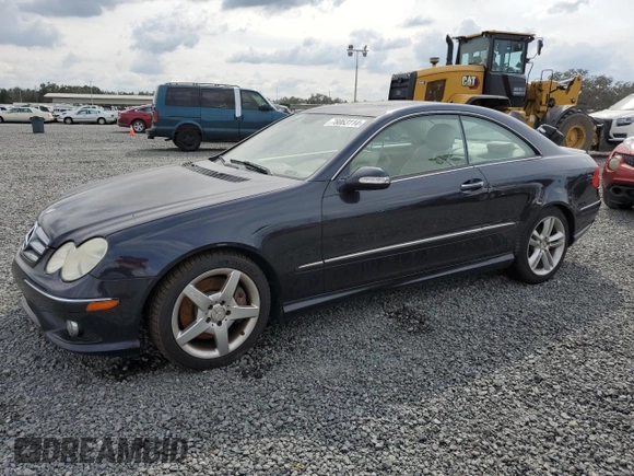 2009 Mercedes-Benz CLK-Class 3.5L with VIN WDBTJ56H79F268685, listed as a Copart auction lot 78063114 with 118,957 mi miles and Salvage Title. Bid and sale history available at carsss.com. Image 1.