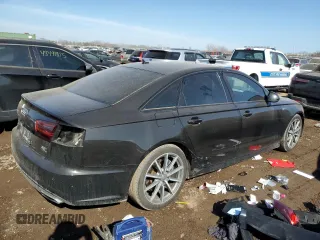 2017 Audi A6 Premium Plus with VIN WAUF2AFC9HN133847, listed as a Copart auction lot 47553955 with 57,064 mi miles and Salvage Title. Bid and sale history available at carsss.com. Image 3.