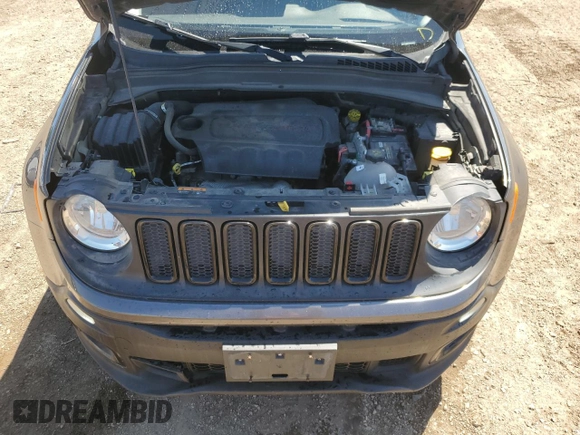 2017 Jeep Renegade Latitude with VIN ZACCJBBB2HPE66958, listed as a Copart auction lot 57961435 with 154,393 mi miles and Salvage title. Bid and sale history available at DreamBid. Image 11.