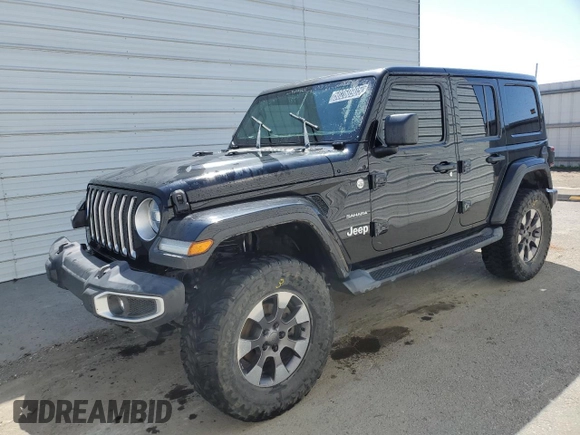 2018 Jeep Wrangler Unlimited Sahara with VIN 1C4HJXEG8JW271790, listed as a Copart auction lot 50260905 with 77,762 mi miles and Clean Title. Bid and sale history available at carsss.com. Image 1.