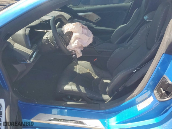 2025 Chevrolet Corvette 2LT with VIN 1G1YB3D40S5104689, listed as a Copart auction lot 49962765 with 5,744 mi miles and Salvage Title. Bid and sale history available at carsss.com. Image 7.