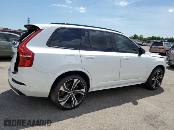 2022 Volvo XC90 R-Design with VIN YV4BR0CM5N1814897, listed as a Copart auction lot 60483314 with 35,622 mi miles and Salvage Title. Bid and sale history available at carsss.com. Image 3.