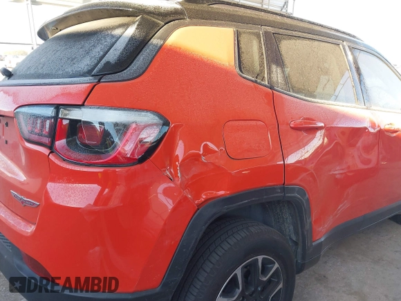 2020 Jeep Compass Trailhawk with VIN 3C4NJDDBXLT239116, listed as a IAAI auction lot 41402449 with 38,021 mi miles and . Bid and sale history available at carsss.com. Image 6.