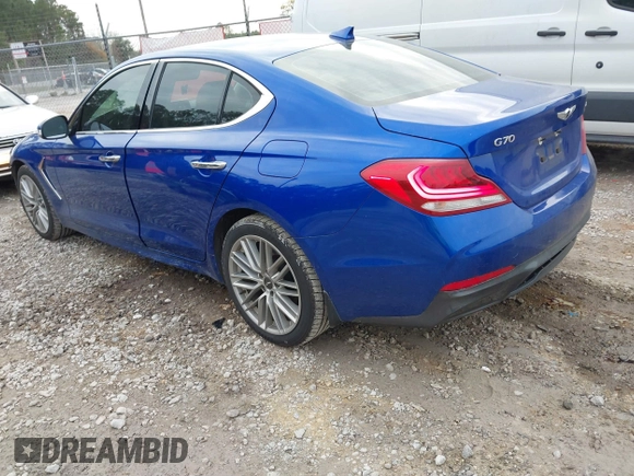 2020 Genesis G70 2.0T with VIN KMTG64LAXLU048760, listed as a IAAI auction lot 41553678 with 63,043 mi miles and . Bid and sale history available at DreamBid. Image 3.
