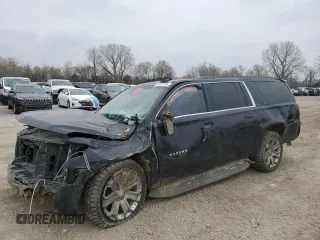 2015 Chevrolet Suburban LT z VIN 1GNSKJKC6FR576431, wystawiony jako Copart lot #52412725 z przebiegiem 150 872 mil mil oraz Szkoda całkowita • Salvage title. Historia ofert i sprzedaży dostępna na DreamBid. Obrazek 1.
