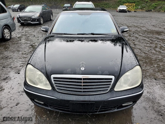 2005 Mercedes-Benz S-Class 5.0L with VIN WDBNG84J45A450673, listed as a Copart auction lot 82382194 with 0 mi miles and Non Repairable. Bid and sale history available at carsss.com. Image 5.