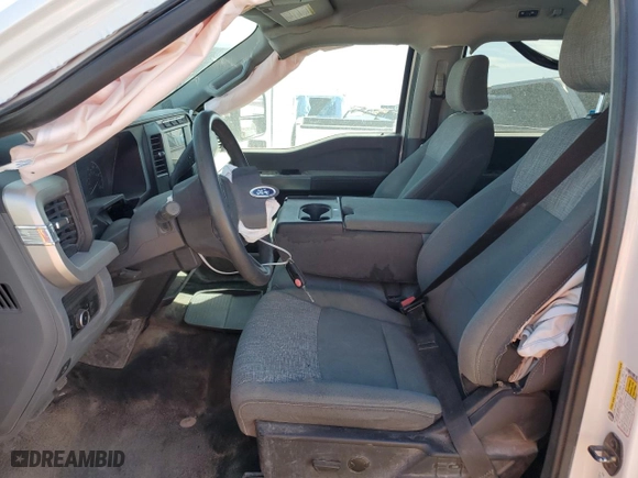 2023 Ford Super Duty F-250 SRW XL with VIN 1FT7W2BN4PEC43762, listed as a Copart auction lot 43008905 with 43,835 mi miles and Salvage Title. Bid and sale history available at carsss.com. Image 7.