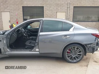 2019 Infiniti Q50 RED SPORT 400 with VIN JN1FV7AP4KM760849, listed as a IAAI auction lot 41774280 with 81,640 mi miles. Bid and sale history available at carsss.com. Image 13.