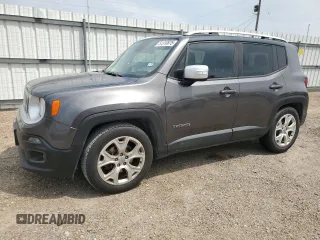 2017 Jeep Renegade Limited with VIN ZACCJADB3HPE54633, listed as a Copart auction lot 51310675 with 107,595 mi miles and Salvage title. Bid and sale history available at DreamBid. Image 1.