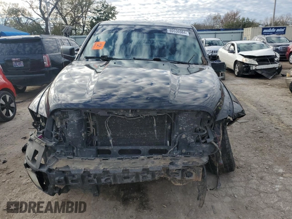 2013 Ram 1500 Express with VIN 1C6RR6FTXDS716567, listed as a Copart auction lot 80536984 with 154,980 mi miles and Salvage title. Bid and sale history available at DreamBid. Image 5.