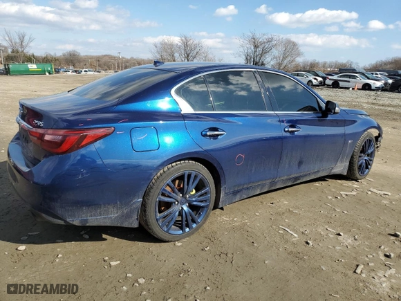 2018 Infiniti Q50 3.0t SPORT with VIN JN1EV7AR7JM434118, listed as a Copart auction lot 43505525 with NaN miles and Salvage Title. Bid and sale history available at carsss.com. Image 3.