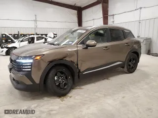 2025 Nissan Kicks SV with VIN 3N8AP6CA0SL326494, listed as a Copart auction lot 41974485 with 1,727 mi miles and Salvage Title. Bid and sale history available at carsss.com. Image 1.