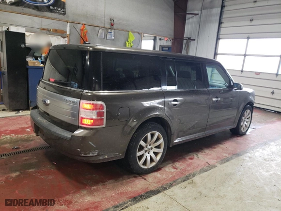 2011 Ford Flex Limited with VIN 2FMHK6DC7BBD02855, listed as a Copart auction lot 43461255 with 159,881 mi miles and Salvage Title. Bid and sale history available at carsss.com. Image 3.