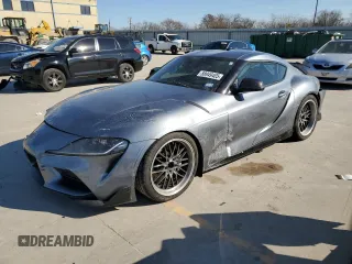 2021 Toyota GR Supra 3.0 with VIN WZ1DB0C03MW044778, listed as a Copart auction lot 88949405 with 0 mi miles and Salvage Title. Bid and sale history available at carsss.com. Image 1.