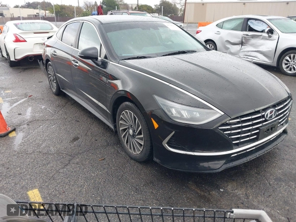 2021 Hyundai Sonata Hybrid SEL with VIN KMHL34JJ2MA026470, listed as a IAAI auction lot 41786171 with 40,157 mi miles. Bid and sale history available at carsss.com. Image 1.