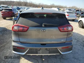 2017 Kia Niro LX with VIN KNDCB3LC8H5092455, listed as a Copart auction lot 48002805 with 107,217 mi miles and Salvage Title. Bid and sale history available at carsss.com. Image 6.