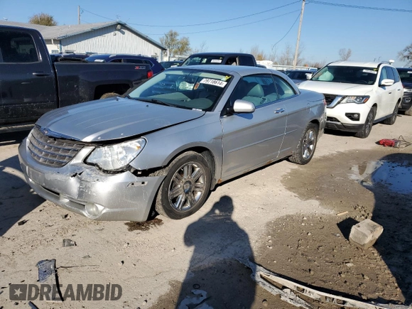 2008 Chrysler Sebring Limited with VIN 1C3LC65M28N102907, listed as a Copart auction lot 79718614 with 155,084 mi miles and Salvage Title. Bid and sale history available at carsss.com. Image 1.