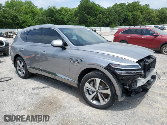 2022 Genesis GV80 Advanced Plus z VIN KMUHCESC9NU095024, wystawiony jako Copart lot #57877425 z przebiegiem 44 999 mil mil oraz Szkoda całkowita • Salvage title. Historia ofert i sprzedaży dostępna na DreamBid. Obrazek 4.