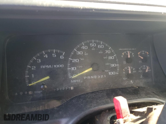 1998 GMC Sierra 1500 with VIN 2GTEK19M6W1546973, listed as a Copart auction lot 44362325 with 237,334 mi miles and Salvage Title. Bid and sale history available at DreamBid. Image 9.