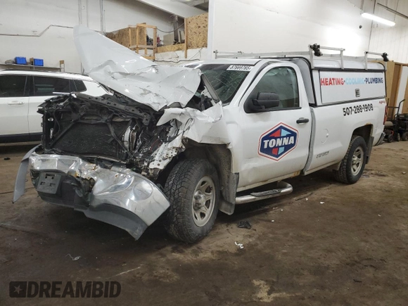 2014 Chevrolet Silverado 1500 Work Truck with VIN 1GCNKPEHXEZ324907, listed as a Copart auction lot 87669765 with 99,675 mi miles and Salvage Title. Bid and sale history available at DreamBid. Image 1.