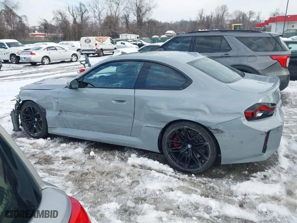 2024 BMW M2 with VIN 3MF13DM03R8E21191, listed as a IAAI auction lot 41294893 with 9,123 mi miles. Bid and sale history available at carsss.com. Image 14.