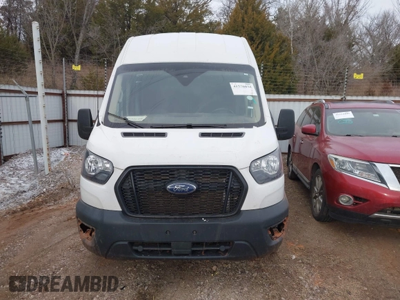 2023 Ford Transit Cargo with VIN 1FTBR2X8XPKB02099, listed as a IAAI auction lot 41576034 with 52,070 mi miles and . Bid and sale history available at DreamBid. Image 12.