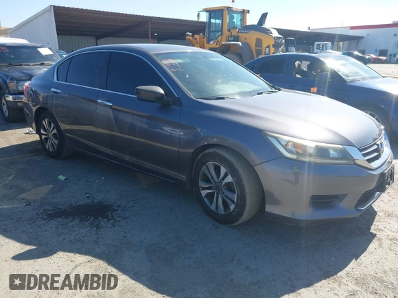 2014 Honda Accord LX z VIN 1HGCR2F3XEA307162, wystawiony jako IAAI lot #42371221 z przebiegiem 144 818 mil mil oraz . Historia ofert i sprzedaży dostępna na DreamBid. Obrazek 1.