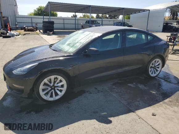 2022 Tesla Model 3 z VIN 5YJ3E1EA5NF189274, wystawiony jako Copart lot #57160765 z przebiegiem 127 420 mil mil oraz Szkoda całkowita • Salvage title. Historia ofert i sprzedaży dostępna na DreamBid. Obrazek 1.