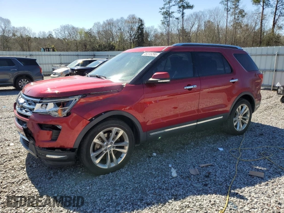2018 Ford Explorer Limited with VIN 1FM5K7F81JGC47229, listed as a Copart auction lot 49345295 with 78,740 mi miles and Salvage Title. Bid and sale history available at carsss.com. Image 1.