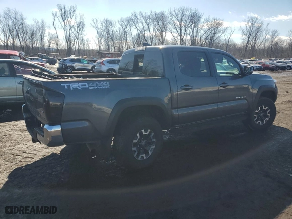 2023 Toyota Tacoma 4WD SR with VIN 3TMCZ5AN5PM552045, listed as a Copart auction lot 46682005 with 20,023 mi miles and Salvage Title. Bid and sale history available at carsss.com. Image 3.