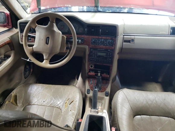 1997 Volvo S90 with VIN YV1KS9602V1117573, listed as a Copart auction lot 48350315 with 185,411 mi miles and Non Repairable. Bid and sale history available at carsss.com. Image 8.