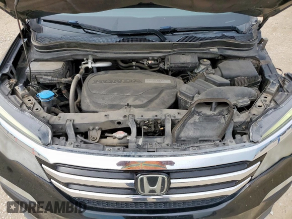 2017 Honda Pilot Elite with VIN 5FNYF6H0XHB047297, listed as a Copart auction lot 60731495 with 158,341 mi miles and Salvage title. Bid and sale history available at DreamBid. Image 12.