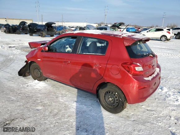 2018 Mitsubishi Mirage ES with VIN ML32A3HJ0JH003409, listed as a Copart auction lot 41574495 with 0 mi miles and Salvage Title. Bid and sale history available at carsss.com. Image 2.