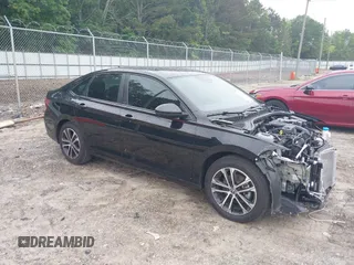 2024 Volkswagen Jetta Sport with VIN 3VWBM7BU7RM085707, listed as a IAAI auction lot 42277274 with 20,093 mi miles and . Bid and sale history available at DreamBid. Image 1.