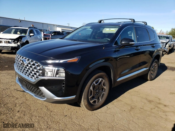 2021 Hyundai Santa Fe Hybrid Blue with VIN KM8S2DA17MU006650, listed as a Copart auction lot 69803152 with NaN miles. Bid and sale history available at carsss.com. Image 1.