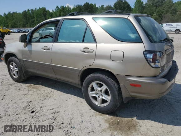 2002 Lexus RX 300 with VIN JTJHF10U520252529, listed as a Copart auction lot 55276465 with 203,254 mi miles and Salvage Title. Bid and sale history available at DreamBid. Image 2.