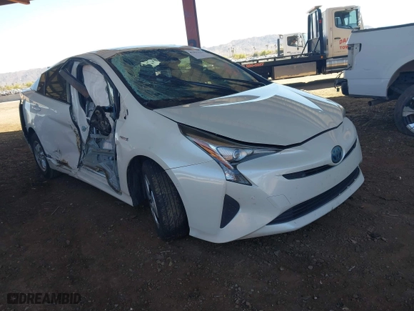 2017 Toyota Prius Two with VIN JTDKARFUXH3544469, listed as a IAAI auction lot 41831644 with 114,686 mi miles. Bid and sale history available at carsss.com. Image 1.