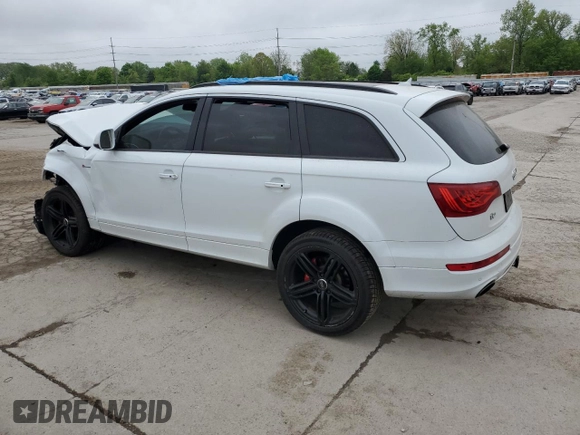 2015 Audi Q7 S line Prestige with VIN WA1DGAFE9FD001651, listed as a Copart auction lot 56538305 with 152,148 mi miles and Clean title. Bid and sale history available at DreamBid. Image 2.