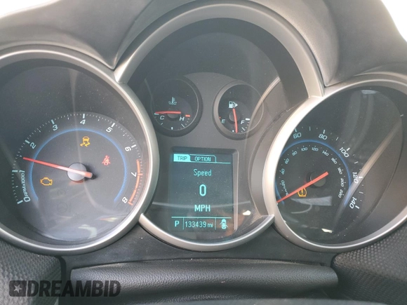 2013 Chevrolet Cruze 1LT with VIN 1G1PC5SB7D7322707, listed as a Copart auction lot 45407665 with 133,439 mi miles and Salvage Title. Bid and sale history available at DreamBid. Image 9.