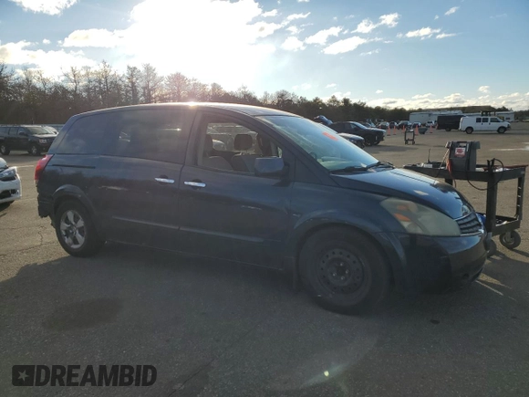 2008 Nissan Quest with VIN 5N1BV28U38N106711, listed as a Copart auction lot 83055694 with 188,961 mi miles and Salvage Title. Bid and sale history available at carsss.com. Image 4.