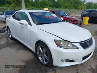 2012 Lexus IS 350 C with VIN JTHFE2C21C2508666, listed as a IAAI auction lot 42095211 with 98,776 mi miles and . Bid and sale history available at DreamBid. Image 1.