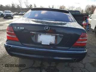 2001 Mercedes-Benz S-Class with VIN WDBNG70J11A203069, listed as a Copart auction lot 84256714 with 0 mi miles and Salvage Title. Bid and sale history available at carsss.com. Image 6.