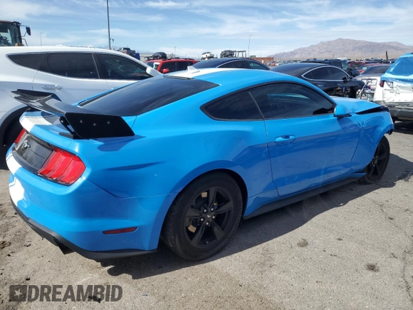 2022 Ford Mustang EcoBoost with VIN 1FA6P8TH0N5132584, listed as a Copart auction lot 45401895 with 14,658 mi miles and Salvage Title. Bid and sale history available at carsss.com. Image 3.