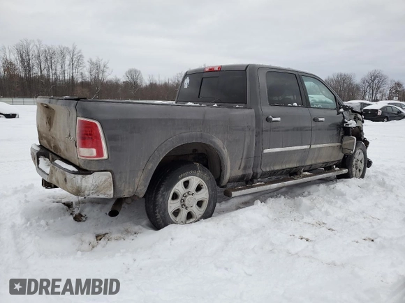 2015 Ram 2500 Laramie with VIN 3C6UR5FJ6FG588003, listed as a Copart auction lot 87527225 with 87,365 mi miles and Salvage Title. Bid and sale history available at carsss.com. Image 3.