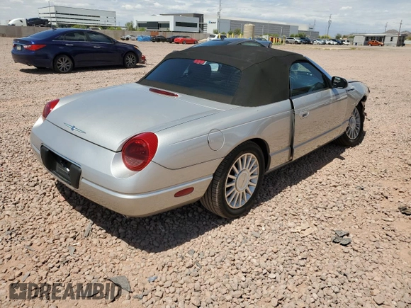 2004 Ford Thunderbird Deluxe with VIN 1FAHP60A74Y105934, listed as a Copart auction lot 53911905 with 22,412 mi miles and Salvage Title. Bid and sale history available at carsss.com. Image 3.